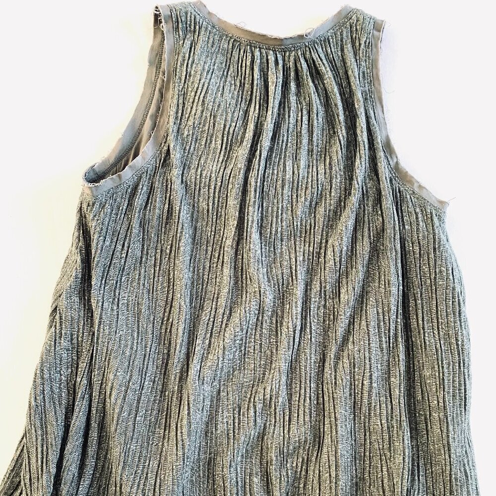 Swing halter top Small green boho crinkle festival - Picture 6 of 10